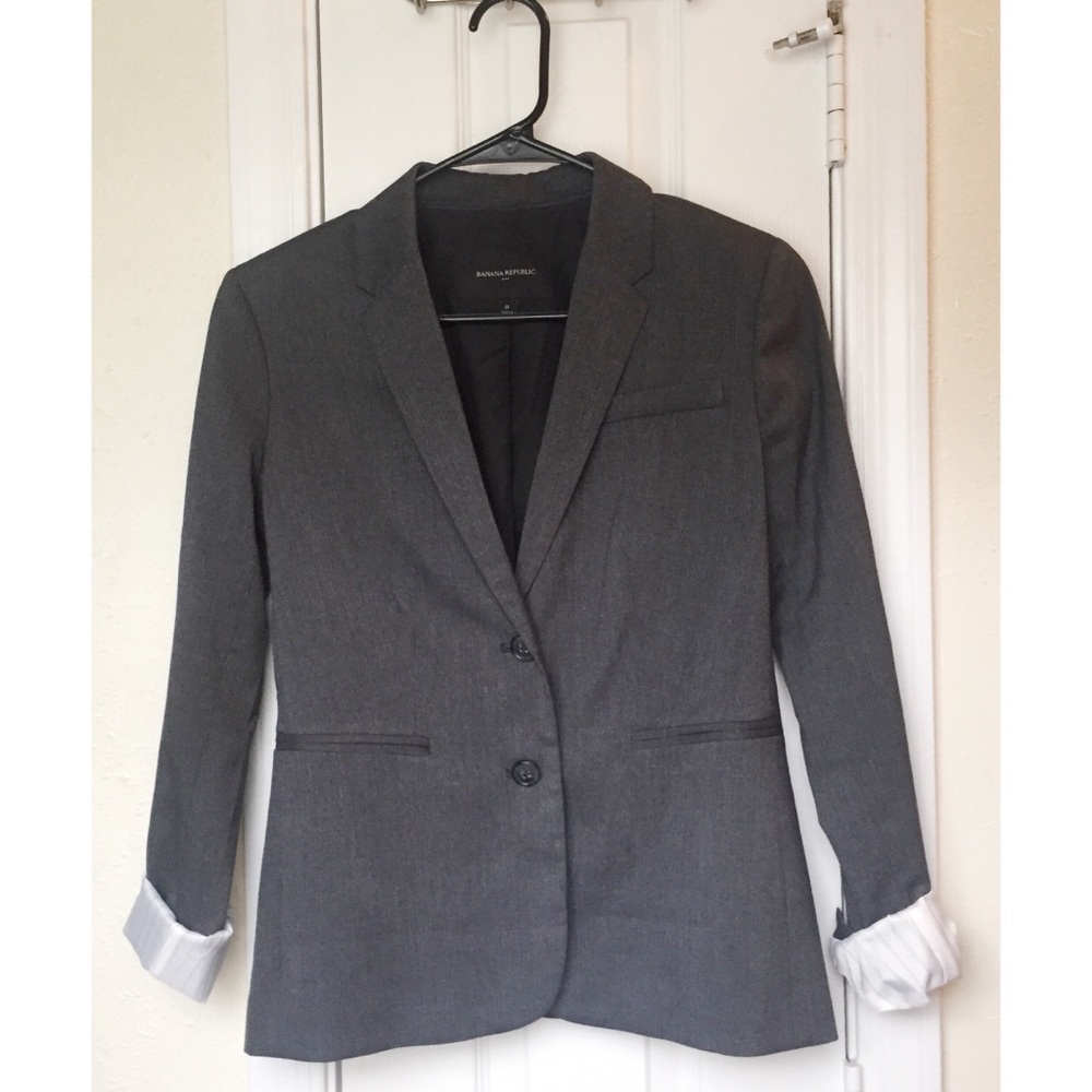 NWOT Banana Republic Dark Gray Blazer